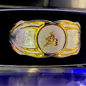 Beautiful Montana silversmith cuff bracelet .